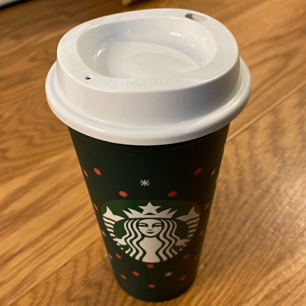 Starbucks Reusable Christmas Holiday Coffee Cup 16 oz /473  ml